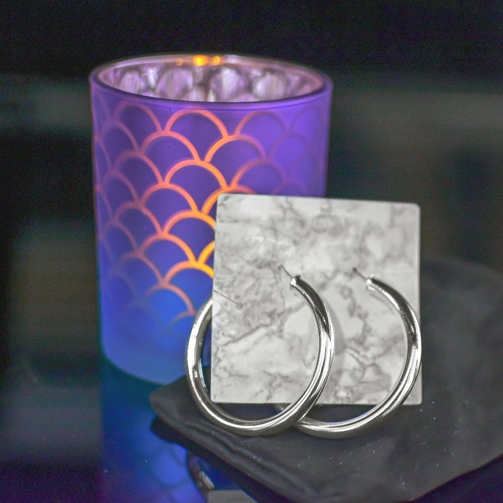 100% sterling silver 925 Hoops